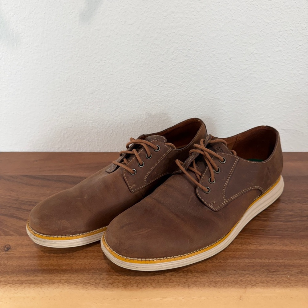 Cole Haan Brown Leather Oxfords